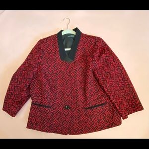 Kasper Black red jacket worn twice.